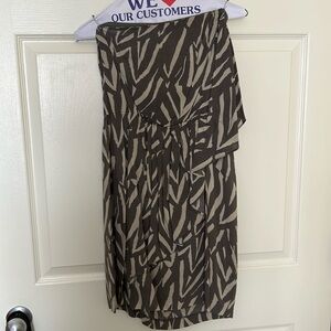 Gap Animal Print Strapless Dress